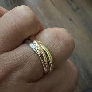 Trinity ring vermeil gold